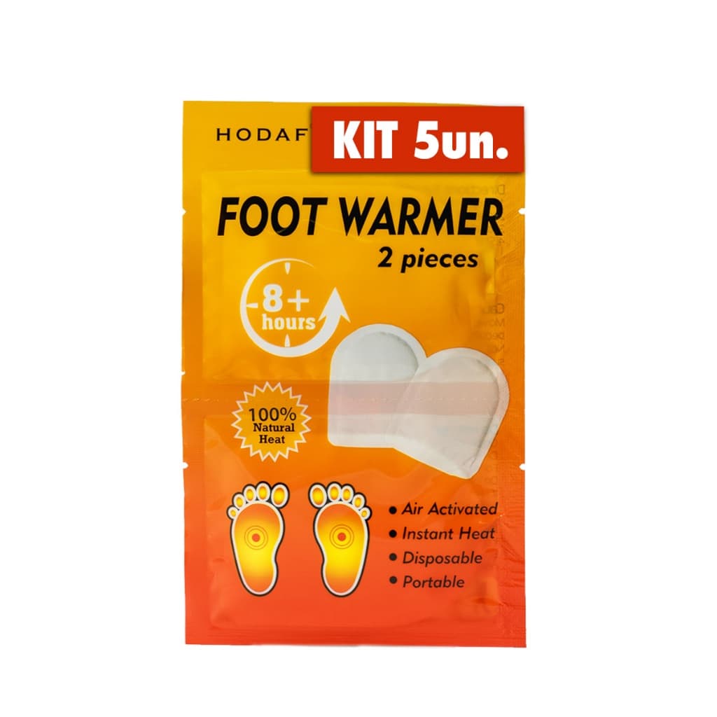 Aquecedor De Pé - Kit Com 5 Unidades Foot Warmer - 8h - Original