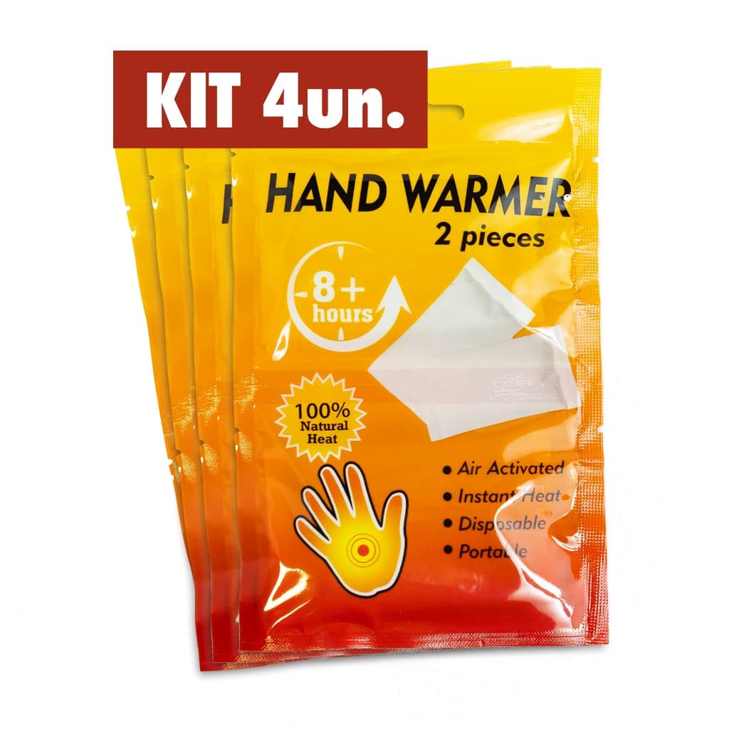 KIT 4un_Aquecedor de Mãos - Hand Warmer 8h - Original
