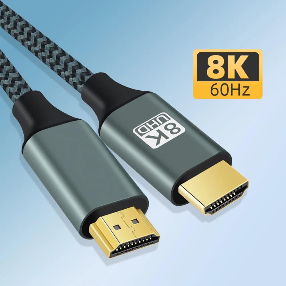 Cabo HDMI 2.1 10k/8k 60H 4k 120hz Alta Velocidade 48 5gbps - NoteBook/PS4/PS5/Tv