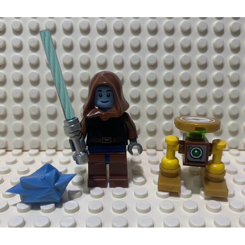 Lego Star Wars MOC minifigura Cavaleiro Jedi + droid 18 peças novas Lego original