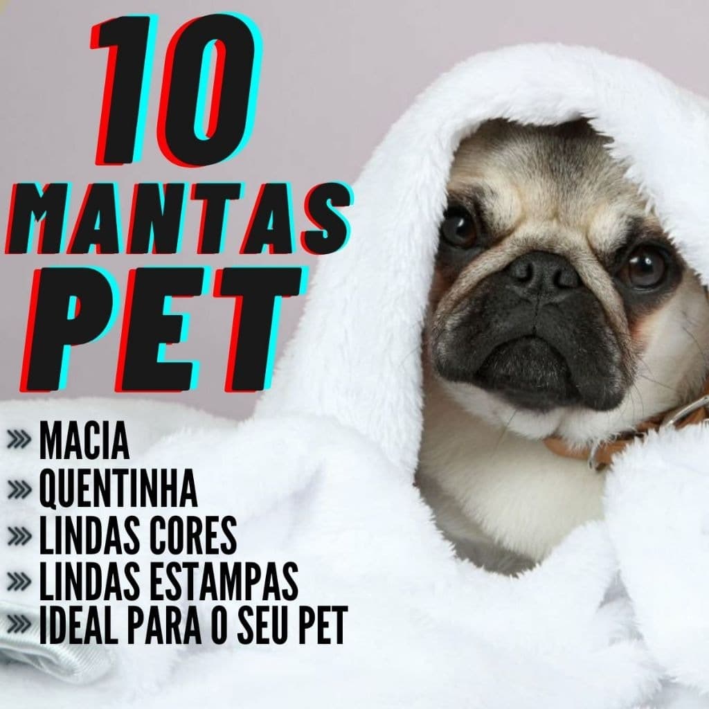 Kit 10 Mantinhas Pet Soft Macia Fofinhas