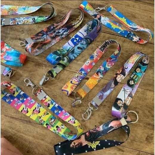 Cordão Personalizado Crachá Chaveiro Com Trava De Segurança