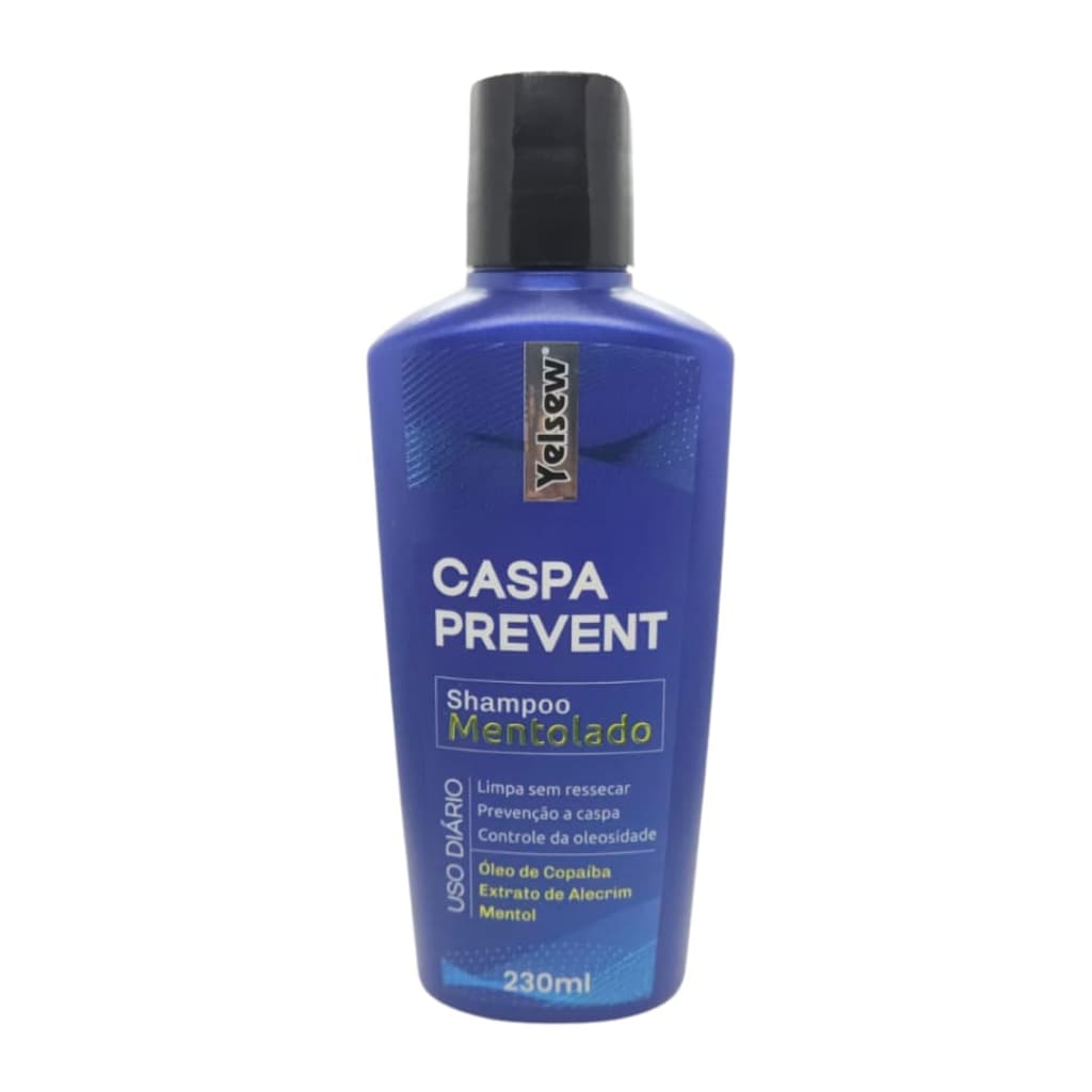 Shampoo para Prevenção de Caspas Mentolado 230ml Yelsew - 1 Unidade
