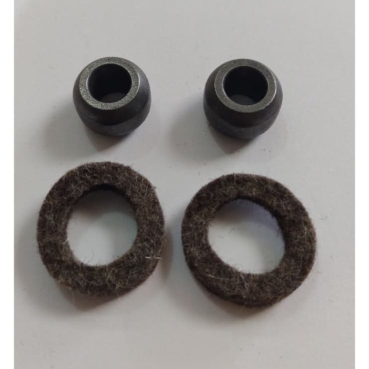 2 Bucha 8mm + 2 Feltro Ventilador Arno 30/40cm