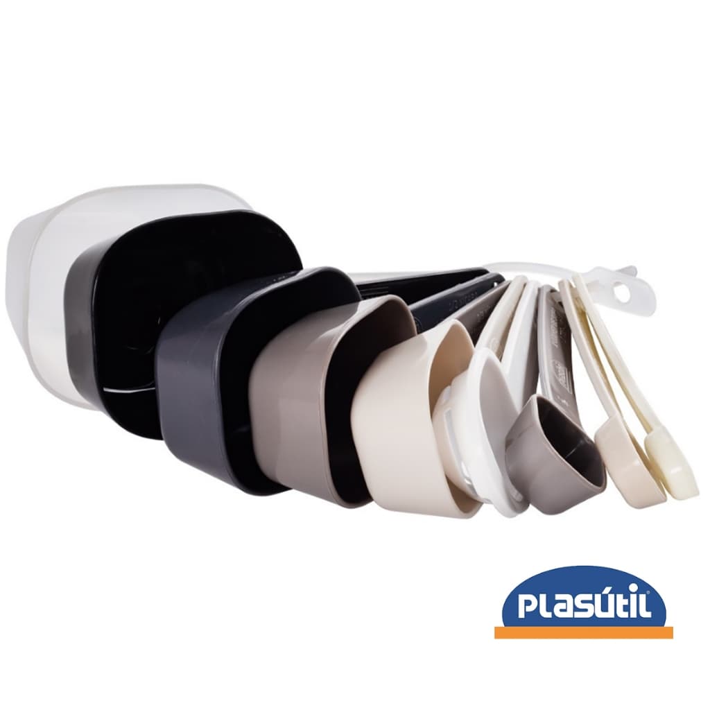 Conjunto De Medidores 9 Peças com funil - Plasútil 12919-48