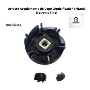 Arraste Acoplamento do Copo Liquidificador Britania Eletronic Filter