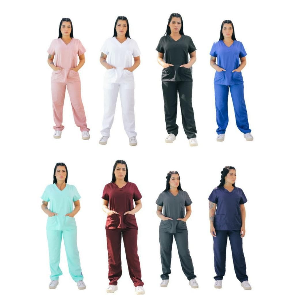 Conjunto de Pijama Cirúrgico SCRUB CLINICA Hospitalar Profissional 10