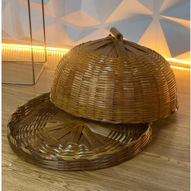 Boleira Queijeira rústica de bambu 33x20
