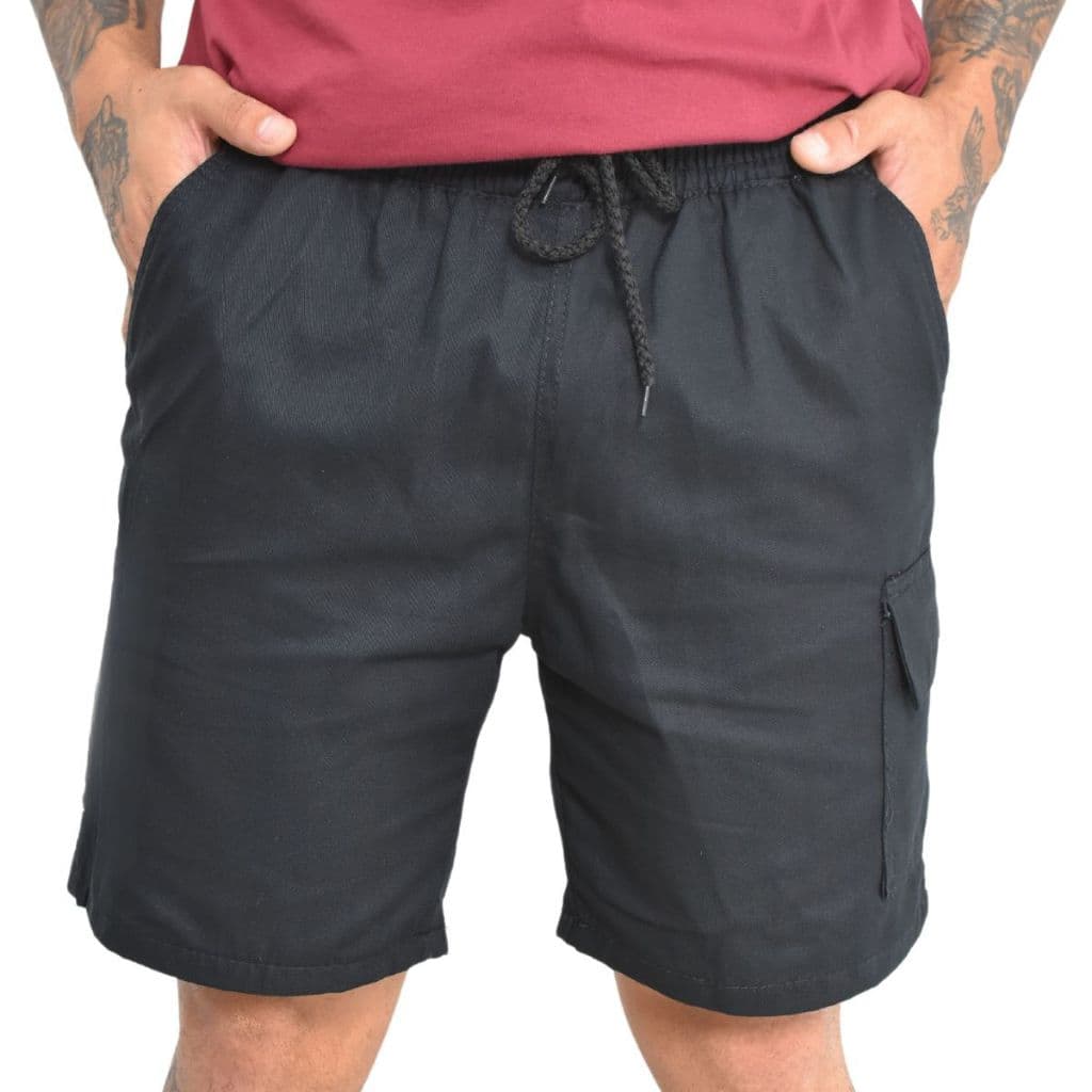 Shorts Masculino Cargo Sarja Bermuda Masculina Mauricinho