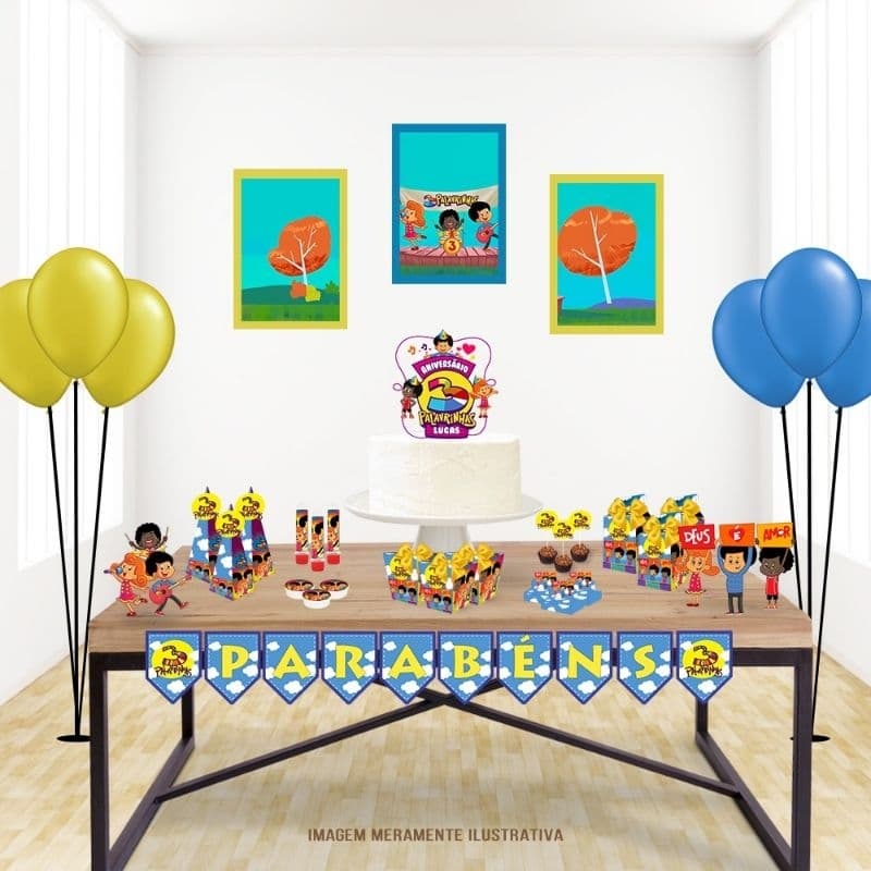 kit festa Só um bolinho ( três palavrinhas)