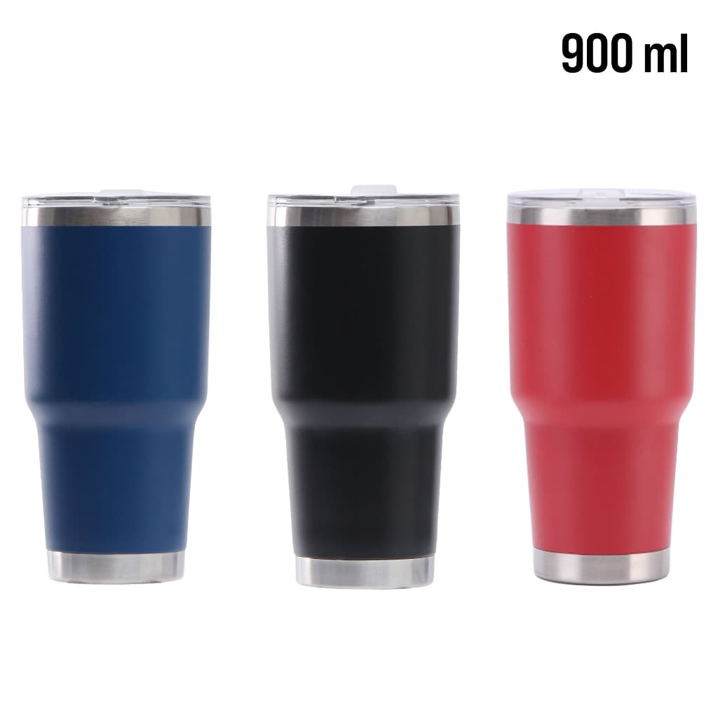 Copo Térmico com Tampa Parede Dupla Isolamento a Vácuo 900 ML