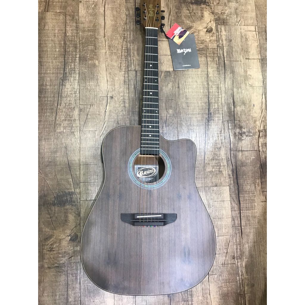 VIOLAO FOLK LUTHIERIA ROZINI BRASIL RX315ATFCTLP P BRASIL CUT ELETRICO NATURAL FOSCO FEITO A MÃO BRA