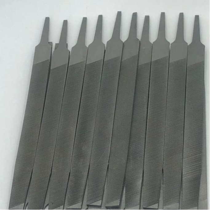 Kit com 10 Lima Chata 8" para Afiar Enxada Facões Machados Ferramentas