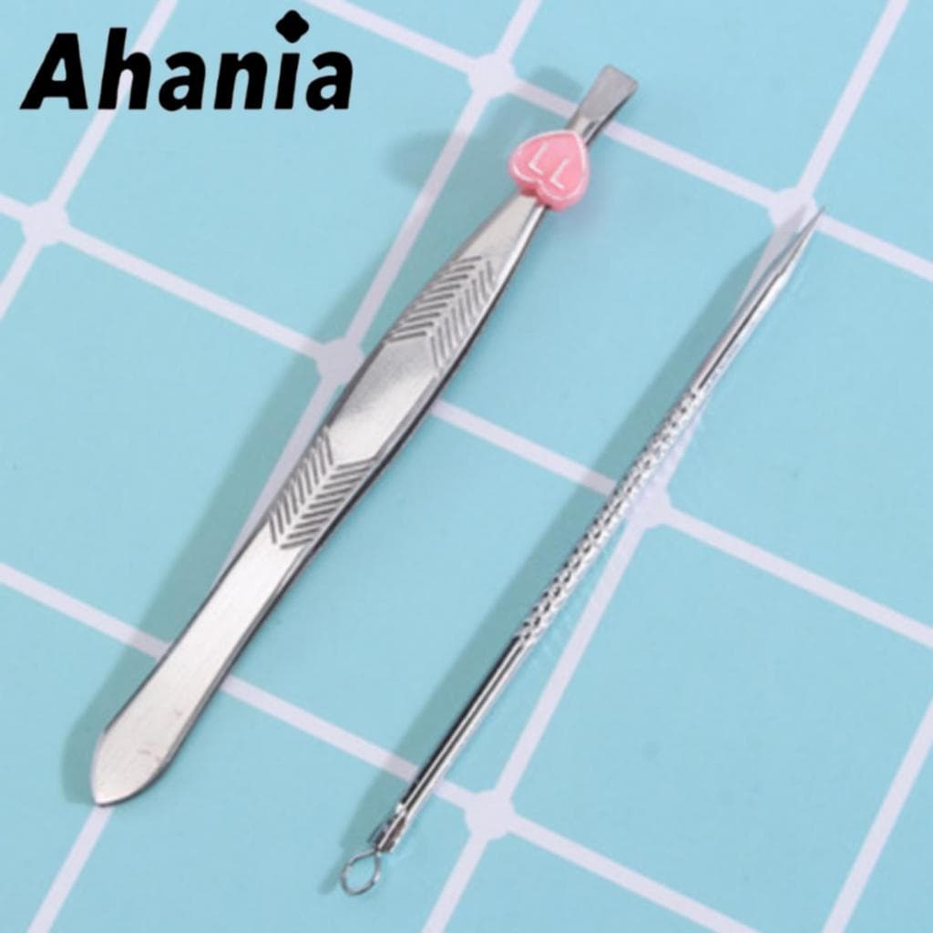 Ahania Extrator Removedor de Cravos Acne Profissional Aço Inox Espinha Agulha para Extrair Cravos