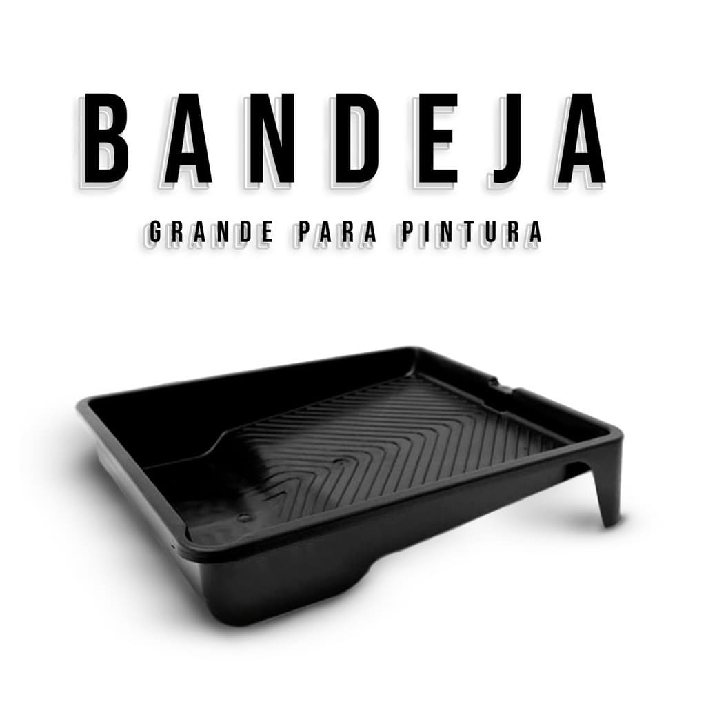 Bandeja para Pintura Grande Preta 37cm x 30cm - Gerplast