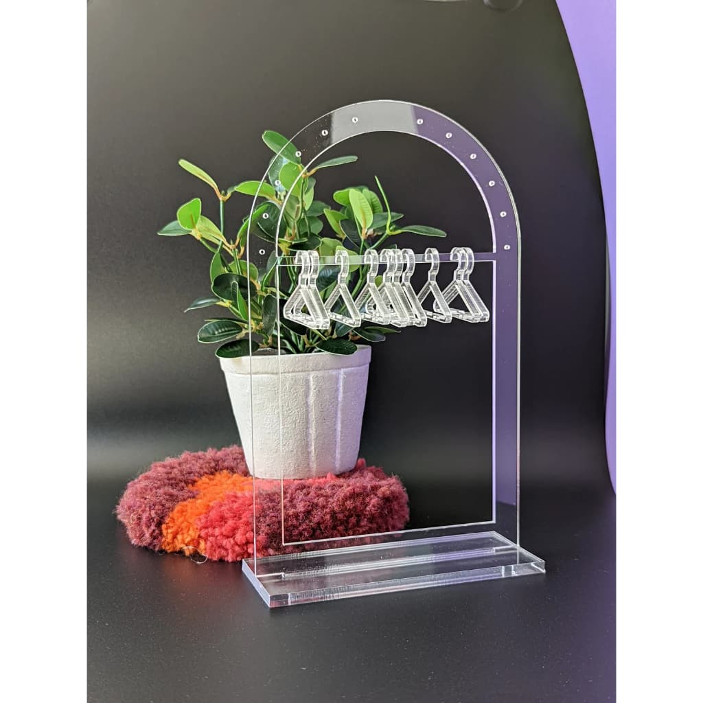 Expositor Arara Para Brincos Acrílico cristal