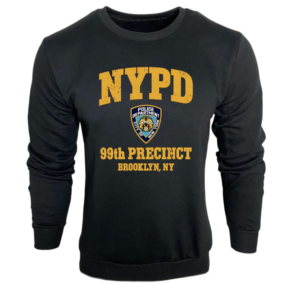 Casaco Moletom Brooklyn 99 nine nine NYPD estampado Masculino Feminino Blusa de Frio Flanelado Unissex Inverno Casual