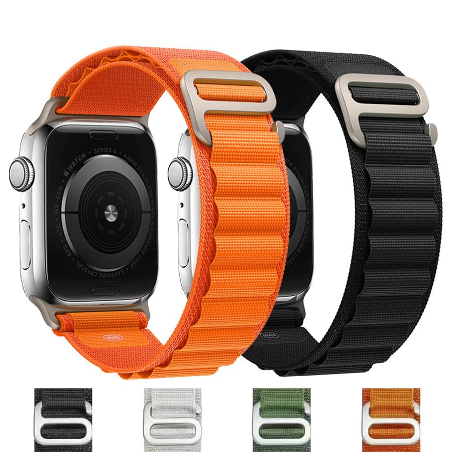 Pulseira De Loop Nylon Laço de Trilha Para  Relogio 38mm 40mm 41mm 42mm 44mm 45mm 49mm