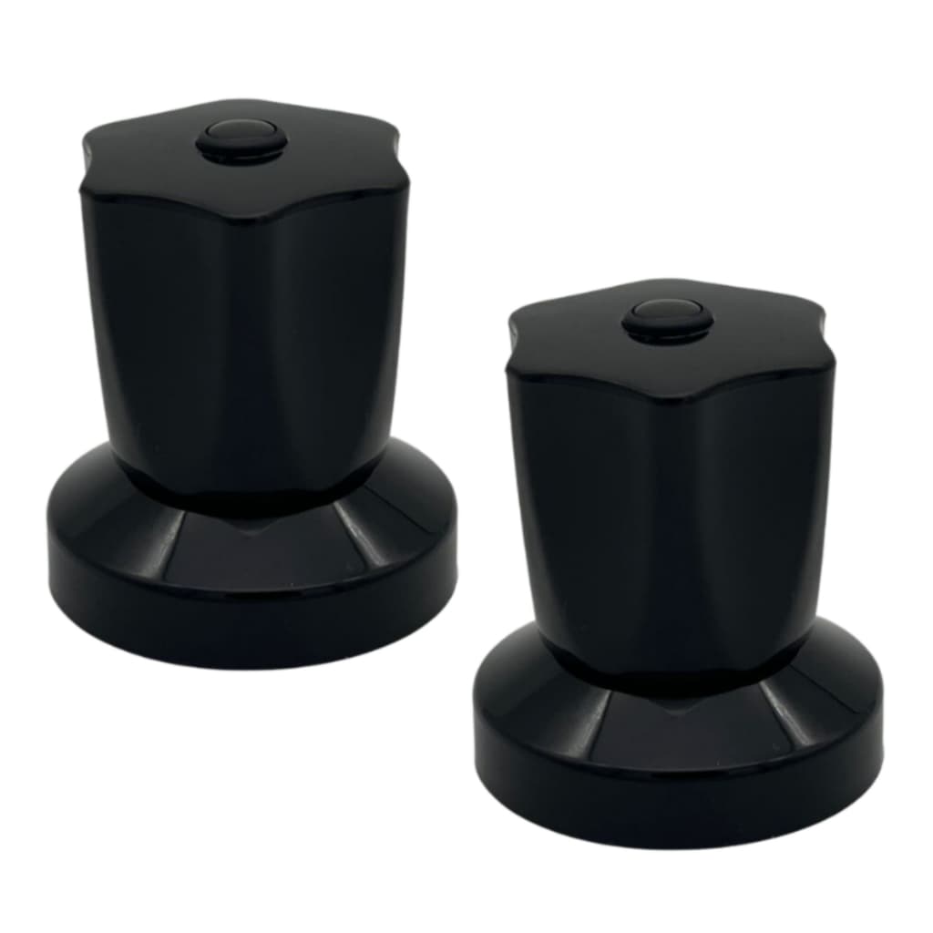 Acabamento ABS Preto p/Registro DECA C50 kit c/2