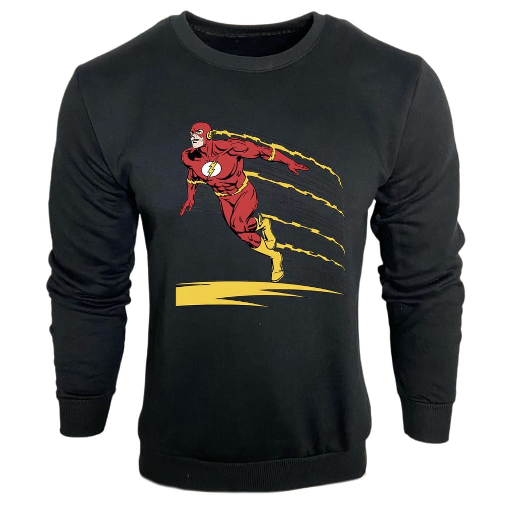 Casaco Moletom The Flash HQ Quadrinhos Estampado Masculino Feminina Blusa de Frio Flanelado Unissex Inverno Casual
