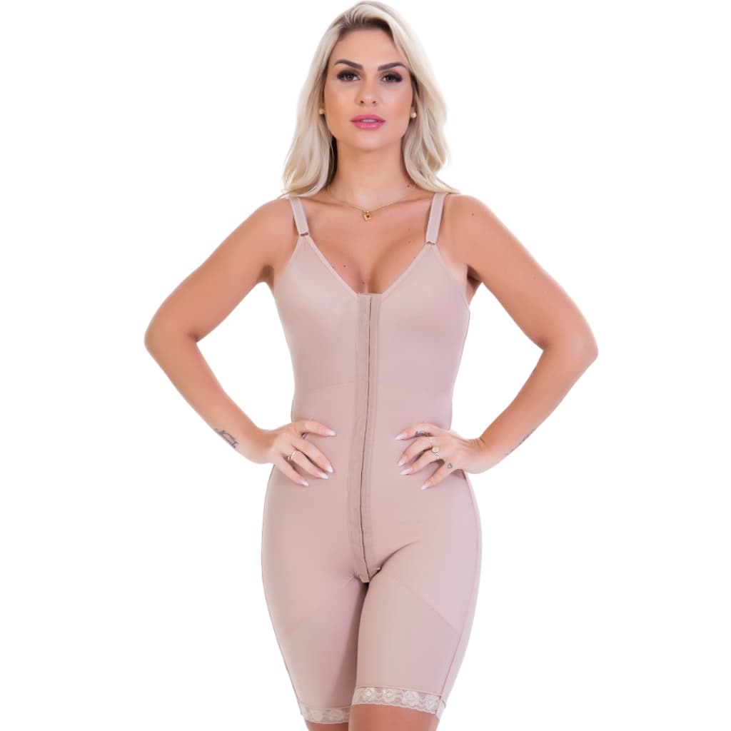 Cinta Pós Operatória Inteira com Alça Abdominoplastia Lipoaspiração Alta Compressão