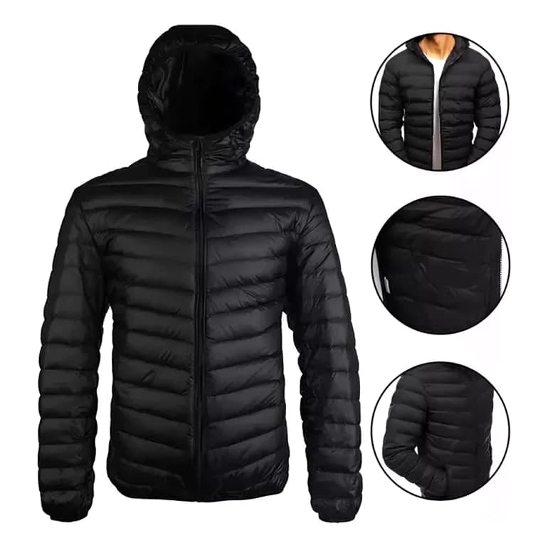 Jaqueta Masculina Bobojaco Impermeável Puffer Corta Vento Nylon