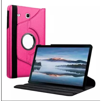 Capa Giratória Para Tablet Galaxy Tab E 9.6 T560 / P560 T561/Rosa