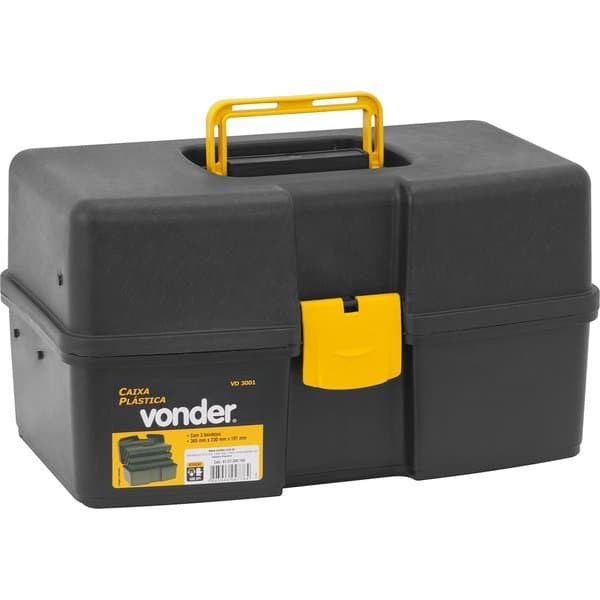 Caixa Plástica Organizadora C/03 Bandeja  VD 3001 Vonder