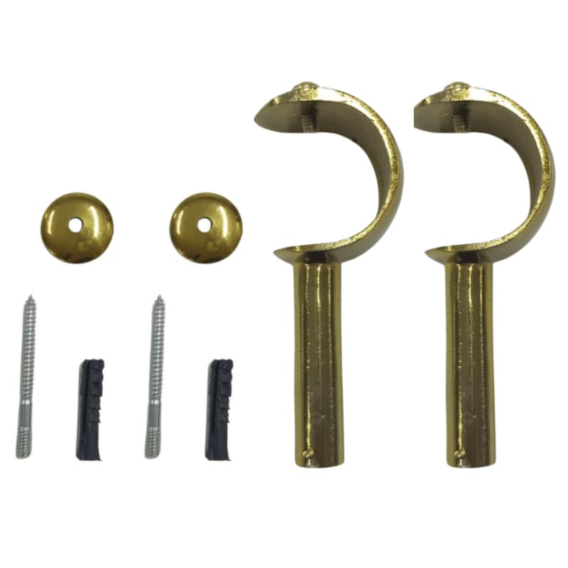 Suporte De Cortina P/ Varão Simples 28mm Aluminio Várias Cores - Par