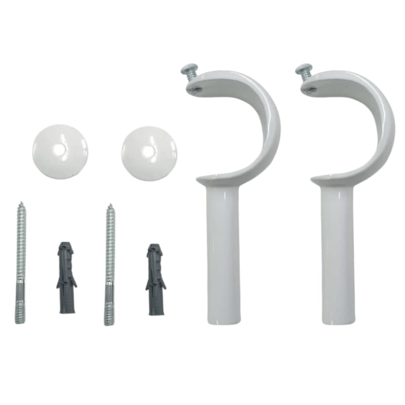 Kit de Suporte De Cortina Para Varão 28mm Aluminio Várias Cores Par