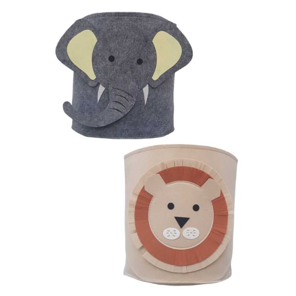 Cesto Organizador Brinquedo Roupa Suja Animais 3d