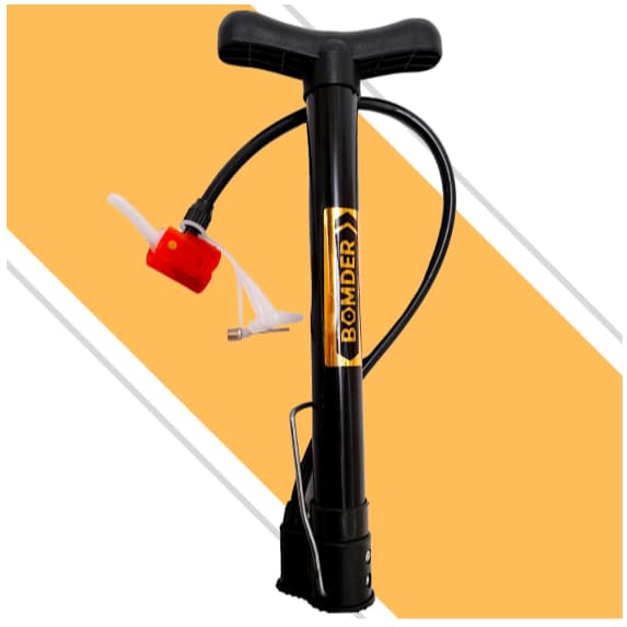 Bomba de Ar Multi Bico Enche Bola Pneu de Bicibleta Moto Mobilete Motocicleta Colchão de Ar Balão Bóia Piscina Inflavel e Outros