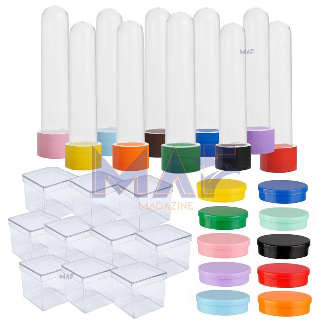 Lembrancinha Kit Com Tubete 12cm Latinha Caixinha 5x5 Festa Kit Aniversario Só um Bolinho