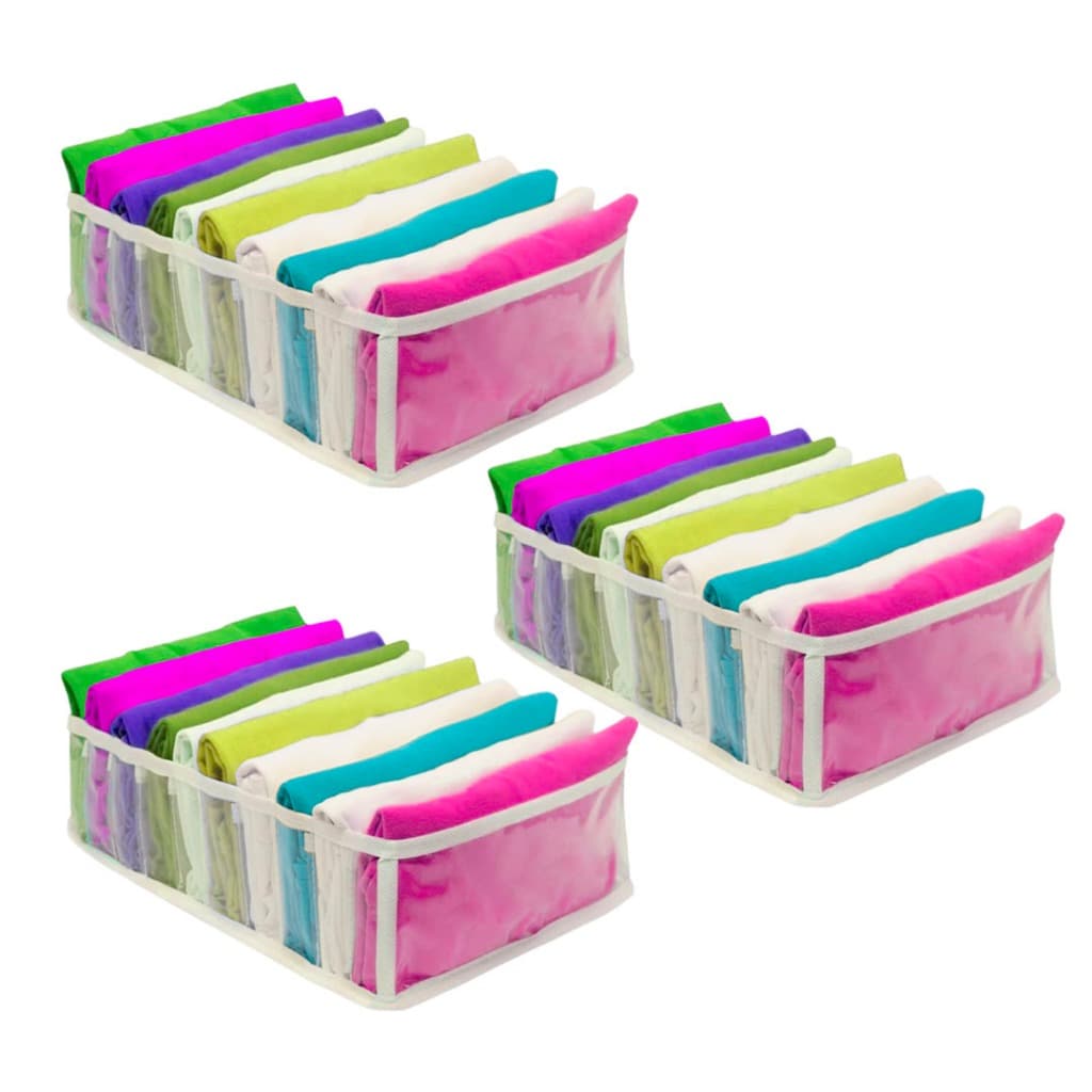 Kit 3 Colmeia Organizadora de Camisas/Camisetas 10x25x35cm (G) - ORGANIZALUX