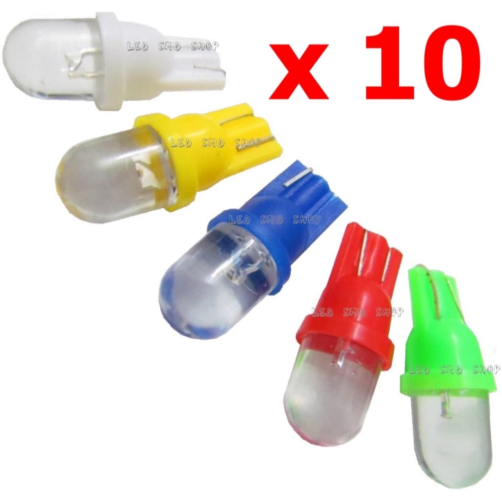 5/10 x Lâmpada T10 pingão led farolete teto luz de placa automotiva