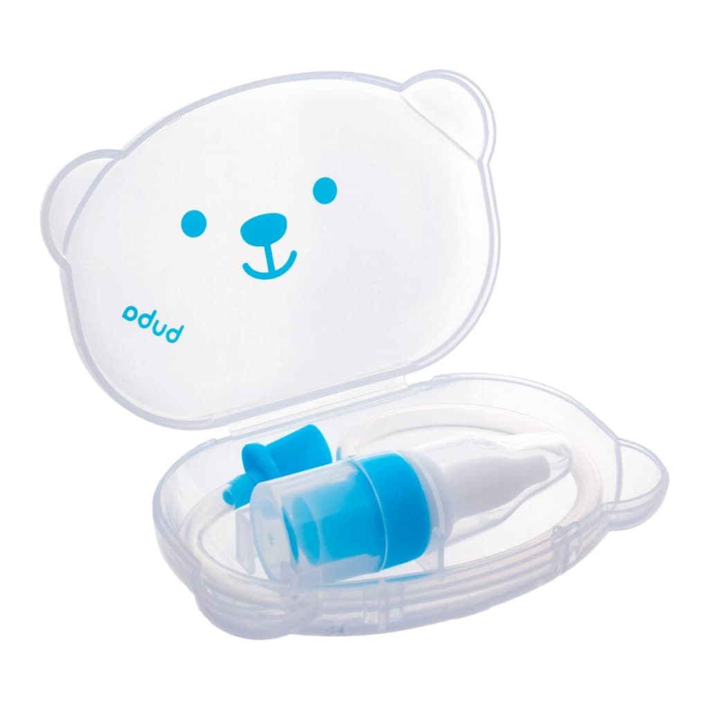 Aspirador Nasal De Sucção Infantil Com Estojo Ursinho Buba Para Bebê Seguro Higiênico
