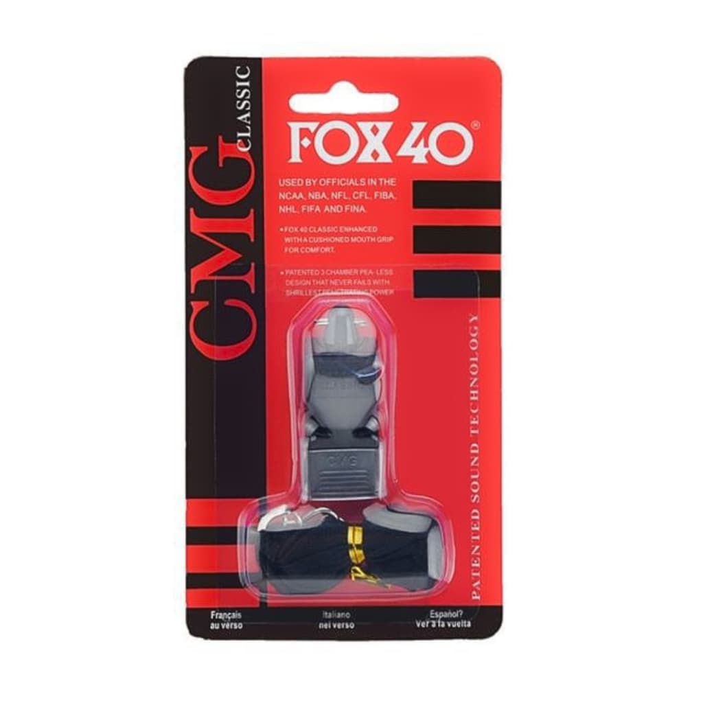 Apito Profissional Classic Esportivo FOX40 para Arbitro Juiz de futebol sinalizador sonoro Futsal
