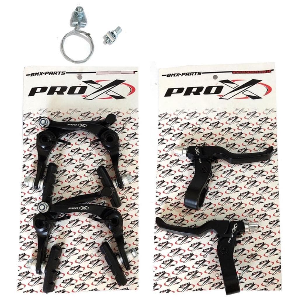 Kit de Manete e Freio U-Brake de Alumínio Para Bicicleta Marca Pro-x Bike