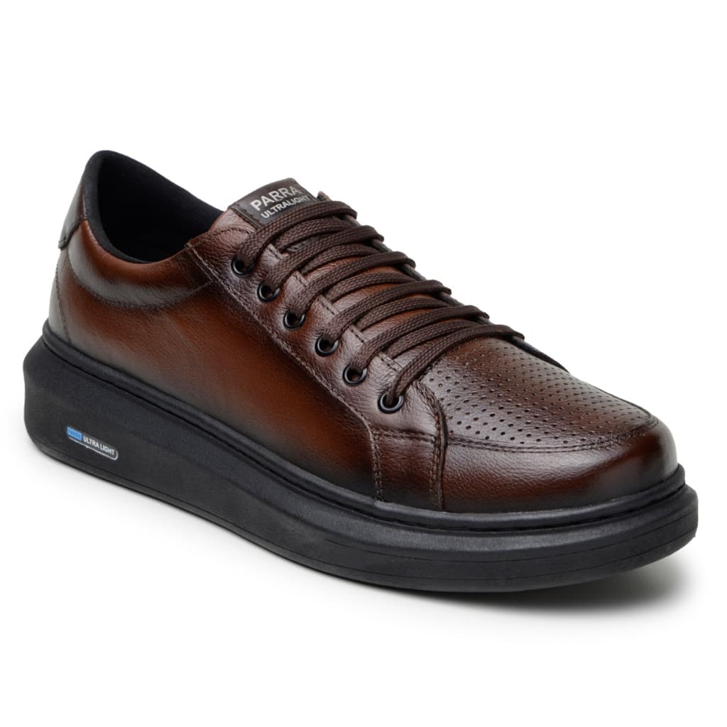 Sapatenis Casual Social Tenis Masculino Sapato Couro Legitimo Leve Macio Original Parra Boots 1080