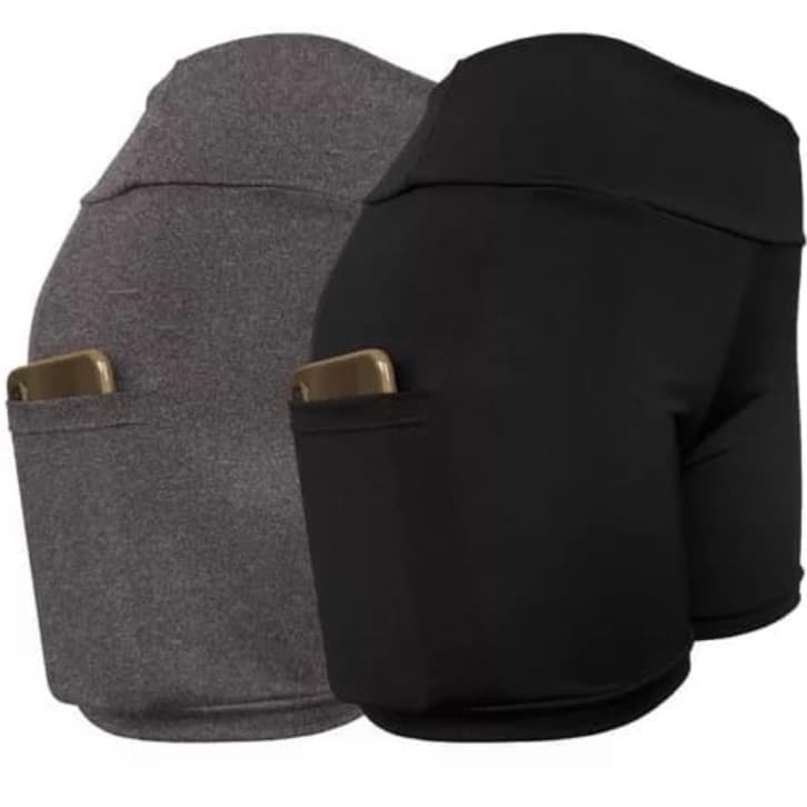 Shorts Fitness Com Bolso Meia Coxa Shorts Academia