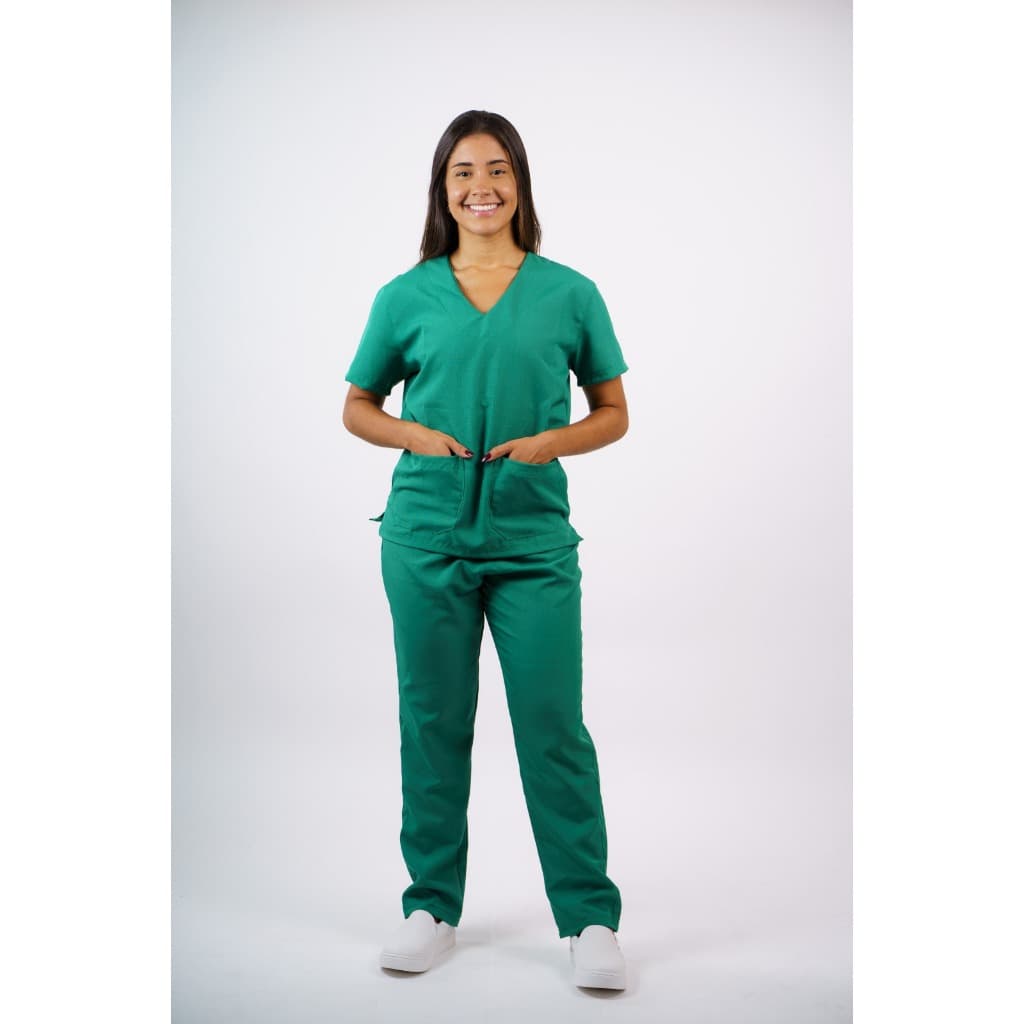 Conjunto Pijama Scrub Hospitalar de Oxford