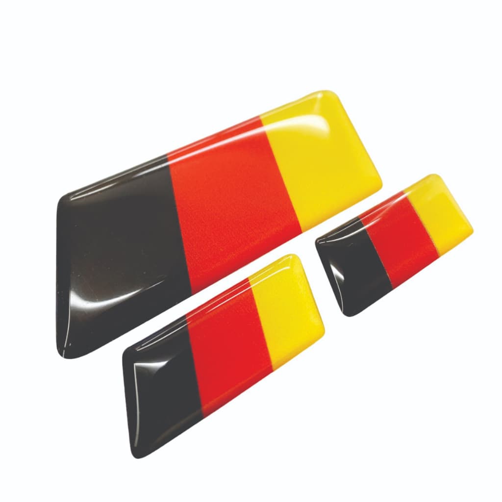 Adesivos Emblemas Bandeira da Alemanha Resina Tuning para Carros Motos Notebooks Capacetes
