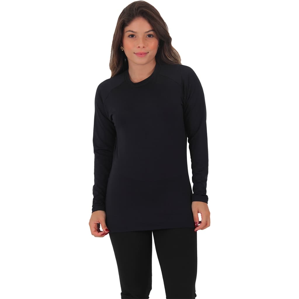 Blusa Segunda Pele  Térmica Peluciada Quentinha Inverno/Outono Manga Longa