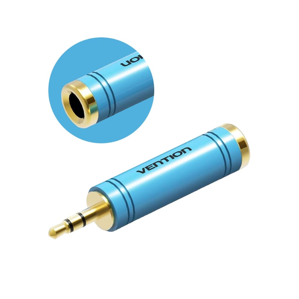 Adaptador Plug P2 Macho Para P10 Femea Fone Estereo Vention
