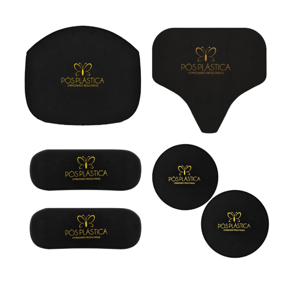 Kit Placas Pós Cirúrgicas Rígido Abdômen Flanco Costas e Culote