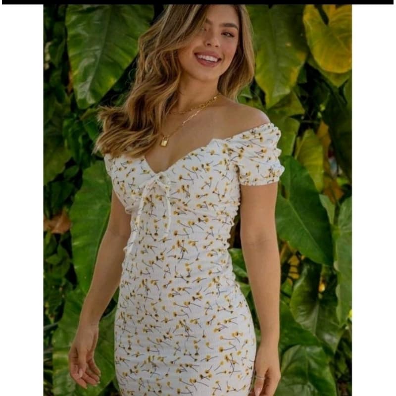 Vestido Ciganinha Tubinho Ombro a Ombro Ciganinha Estampado Com Lycra