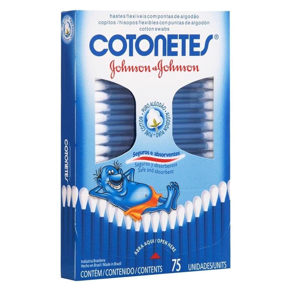 Kit Cotonetes - pacotes 75un Johnson&Johnson