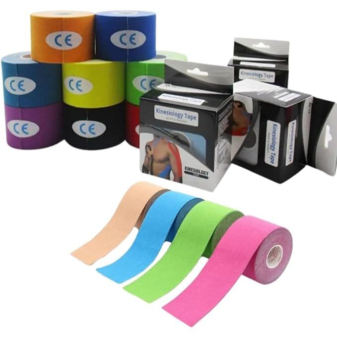 Fita Knesio Tape Bandagem adesiva funcional alivia a dor lesão atleta Tape Ortopedia Fisioterapia Rolo Adesivo
