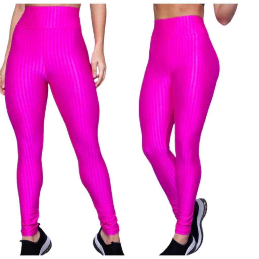 Calça Feminina Legging 3D Cós Alto Academia Fitness