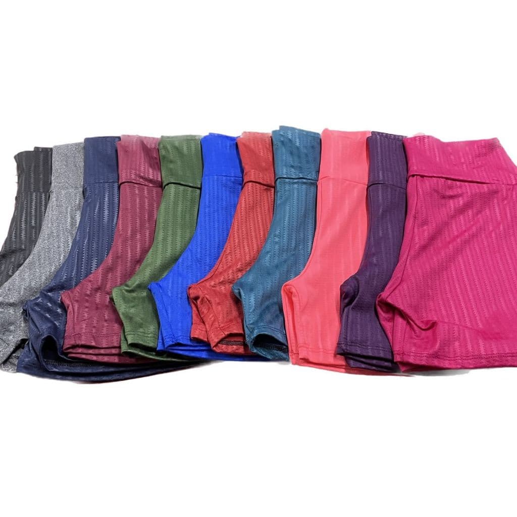 Short Feminino 3D Legging Suplex Shortinho Leg Feminina Academia Cintura Alta